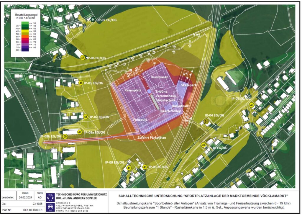 Schallausbreitungskarte